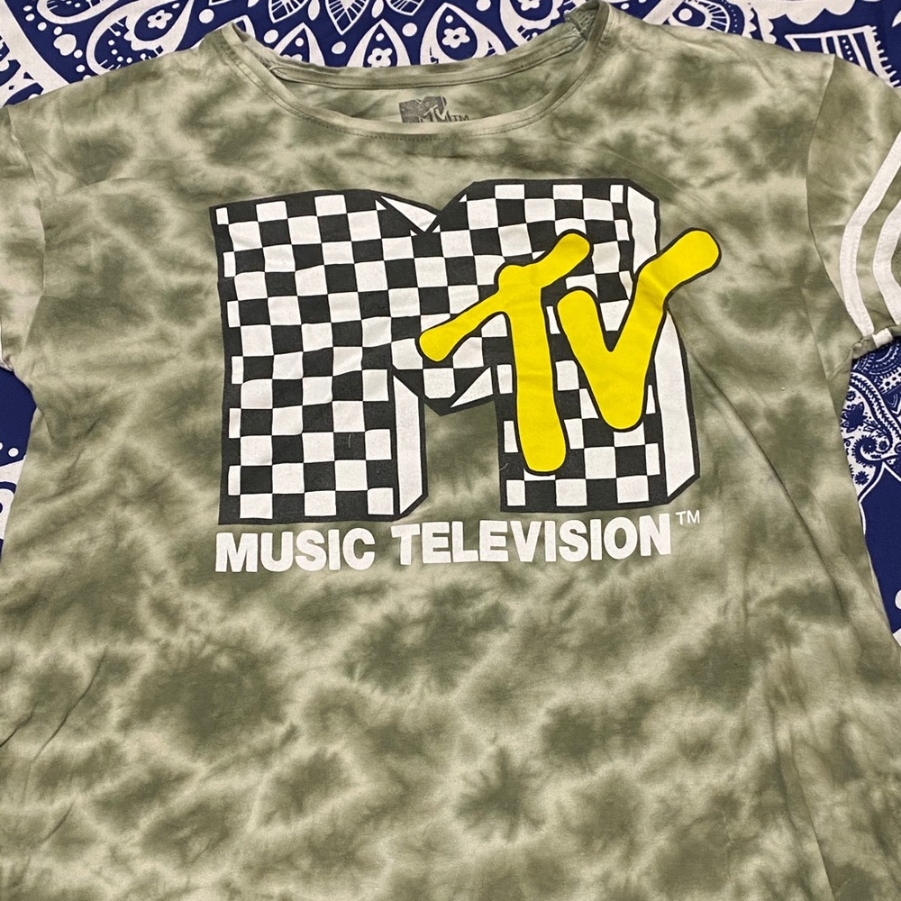 Green Tie-Dye MTV Shirt